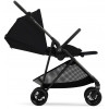 Коляска Cybex Melio Carbon Aton B2 i-Size Steel Grey 3 в 1 Magic Black с дождевиками