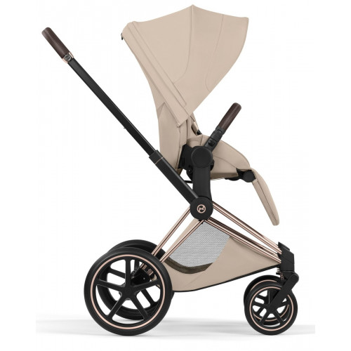 Коляска Cybex Priam V Rosegold Style Cloud T Sepia Black Plus 3 в 1 Cozy Beige