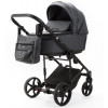 Детская коляска Adamex Zico Deluxe New 3 в 1 ZN-SA05 ТЕМНО-СЕРАЯ КОЖА