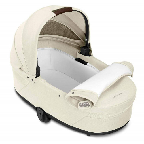Коляска Cybex Balios S Lux TPE complete Aton B2 Steel Grey 3 в 1 Seashell Beige с дождевиками