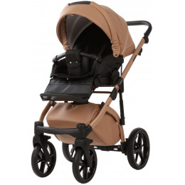 Детская коляска Adamex Chantal Pro Natura 3 в 1 CN-5-CAMEL (Т. БЕЖ. КОЖА)