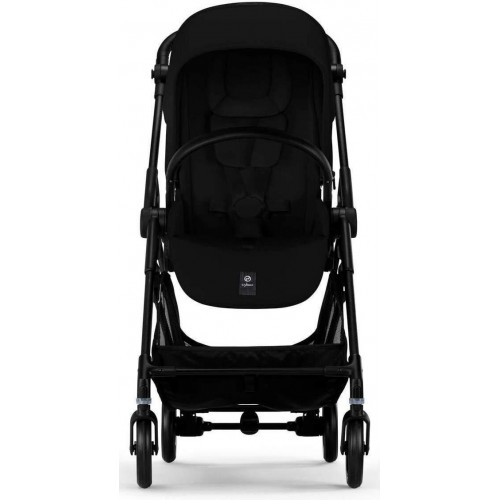 Коляска Cybex Melio Carbon Aton B2 i-Size Steel Grey 3 в 1 Magic Black с дождевиками