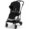 Коляска Cybex Melio Carbon Aton B2 i-Size Steel Grey 3 в 1 Magic Black с дождевиками