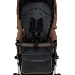 Детская коляска Roan Bass Next Classic d14 2.0 3 в 1 с автокреслом Pituso Santiso Pro Black BSNC/91/2 Mocha Mousse/Black/руч.Cappuccino
