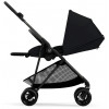 Коляска Cybex Melio Carbon Aton B2 i-Size Steel Grey 3 в 1 Magic Black с дождевиками