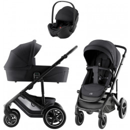 Коляска 3 в 1 Britax Roemer Smile 5Z Style и автокресло Baby-Safe PRO LUX Onyx Black Carbon Black
