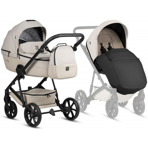 Детская коляска Tutis Viva 6 Plus Essential 3 в 1 с автокреслом Elo Lux EduSky Black 1612058 Crystal