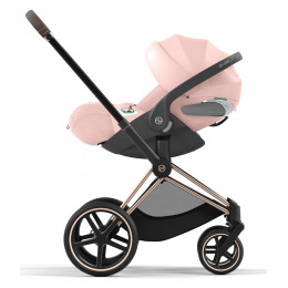 Коляска 3 в 1 Cybex Priam IV Rosegold complete и автокресло Cloud T i-Size Peach Pink Plus Peach Pink