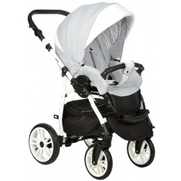 Детская коляска Indigo Indigo New 3 в 1 с автокреслом Avionaut Cosmo Black In02 св.серый