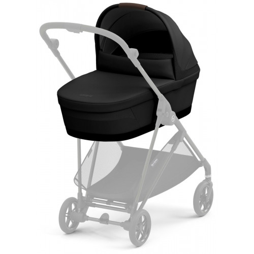 Коляска Cybex Melio Carbon Aton B2 i-Size Steel Grey 3 в 1 Magic Black с дождевиками