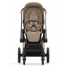 Коляска 3 в 1 Cybex Priam IV Rosegold complete и автокресло Cloud T i-Size Mirage Grey Plus Cozy Beige