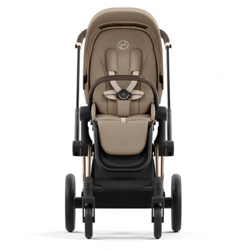 Коляска 3 в 1 Cybex Priam IV Rosegold complete и автокресло Cloud T i-Size Mirage Grey Plus Cozy Beige