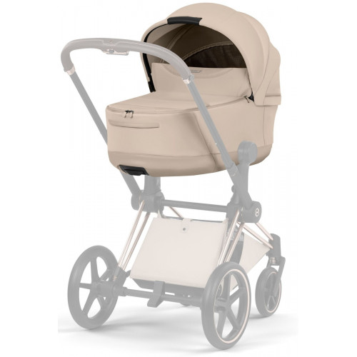 Коляска Cybex Priam V Rosegold Style Cloud T Sepia Black Plus 3 в 1 Cozy Beige
