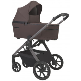 Детская коляска 3 в 1 Espiro Yoga 2026 и автокресло Pi Gray blue 208 Chokolate