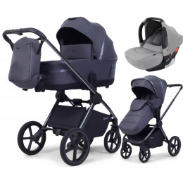 Детская коляска Rant Falcon Soft Therm 3 в 1 с автокреслом Cruise Grey Graphite