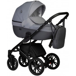 Детская коляска Indigo Mio S 3 в 1 с автокреслом Avionaut Cosmo Beige 04 т.серая кожа+св.серый