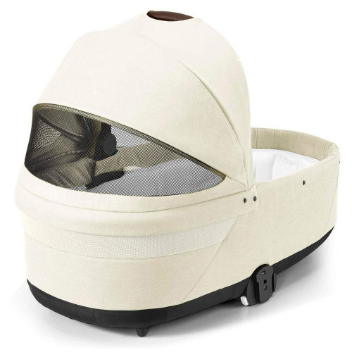 Коляска Cybex Balios S Lux TPE complete Aton B2 Steel Grey 3 в 1 Seashell Beige с дождевиками
