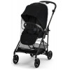 Коляска Cybex Melio Carbon Aton B2 i-Size Steel Grey 3 в 1 Magic Black с дождевиками