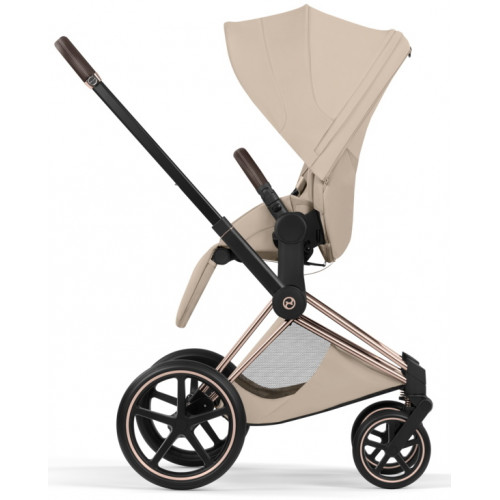 Коляска Cybex Priam V Rosegold Style Cloud T Sepia Black Plus 3 в 1 Cozy Beige