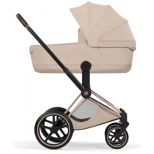 Коляска Cybex Priam V Rosegold Style Cloud T Sepia Black Plus 3 в 1 Cozy Beige