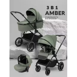 Коляска 3 в 1 Mowbaby Amber Olive