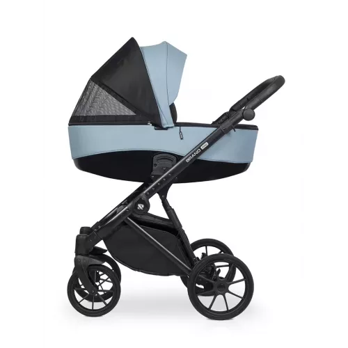 Коляска 3 в 1 Riko Brano Pro Crystal blue