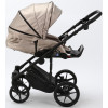 Детская коляска Adamex Zico Deluxe 3 в 1 Z-SM06 СВ.БЕЖ.ПЕРЛ КОЖА