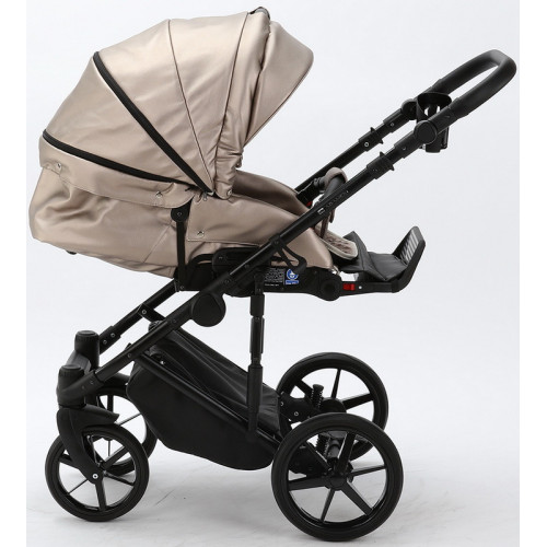 Детская коляска Adamex Zico Deluxe 3 в 1 Z-SM06 СВ.БЕЖ.ПЕРЛ КОЖА