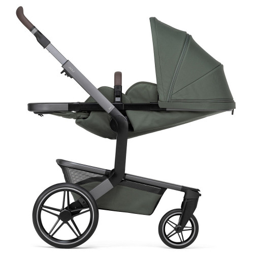 Детская коляска 3 в 1 Joolz Day 5 и автокресло Baby-Safe Core Frost Grey без адаптеров + конверт в подарок Forest green