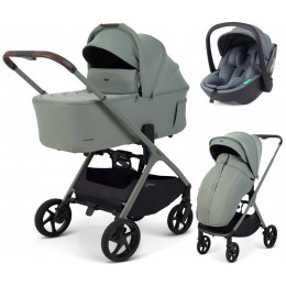 Детская коляска Rant Aventa 3 в 1 с автокреслом Miro Graphite Olive