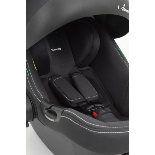 Коляска Carrello Alfa CRL-6522 2025 Ammonite AY329 Pro Absolute Black 3 в 1 Natural Beige