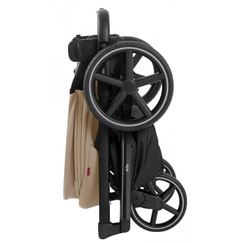 Коляска Carrello Alfa CRL-6522 2025 Ammonite AY329 Pro Absolute Black 3 в 1 Natural Beige