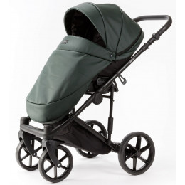 Детская коляска Adamex Locco Light Deluxe 3 в 1 LL-SA29 (Т.ЗЕЛЕНАЯ КОЖА)