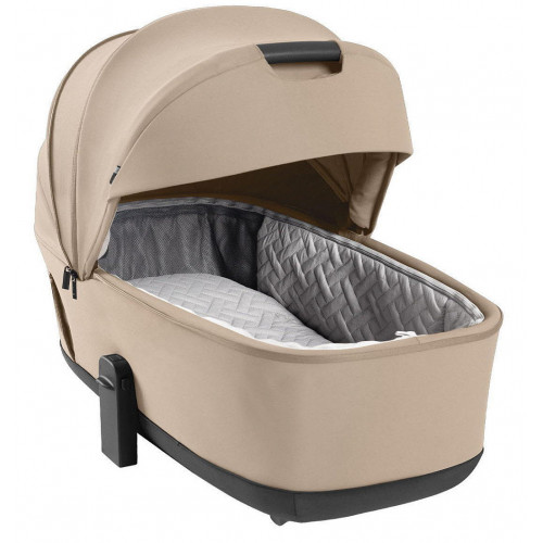 Коляска Carrello Alfa CRL-6522 2025 Ammonite AY329 Pro Absolute Black 3 в 1 Natural Beige