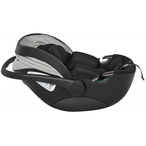 Детская коляска Roan Sol 2.0 3 в 1 с автокреслом Pituso Baesa Pro Black,Beige Canopy SLL/30/T Caviar Black/Black/руч.Black
