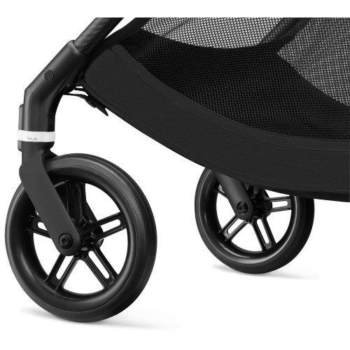 Коляска Cybex Melio Carbon Cloud G i-Size Magic Black 3 в 1 Almond Beige/Magic Black с дождевиками