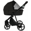 Детская коляска Roan Sol 2.0 3 в 1 с автокреслом Pituso Baesa Pro Black,Beige Canopy SLL/30/T Caviar Black/Black/руч.Black