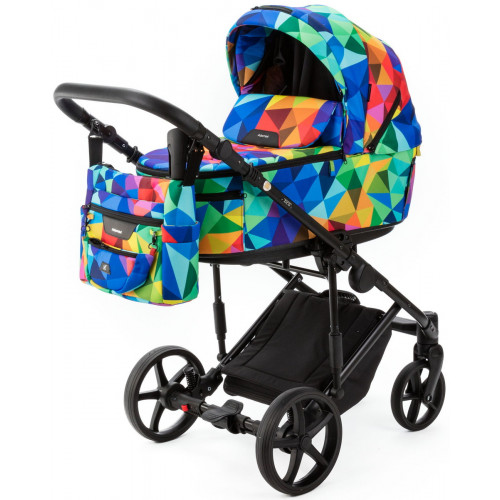 Детская коляска Adamex Zico New 3 в 1 ZN-Y123 LUX (радуга)
