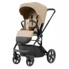 Коляска Carrello Alfa CRL-6522 2025 Ammonite AY329 Pro Absolute Black 3 в 1 Natural Beige