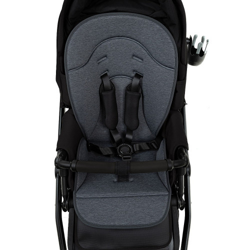 Детская коляска Roan Sol 2.0 3 в 1 с автокреслом Pituso Baesa Pro Black,Beige Canopy SLL/30/T Caviar Black/Black/руч.Black