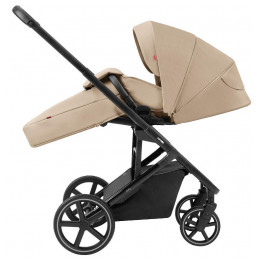 Коляска Carrello Alfa CRL-6522 2025 Cybex Aton S2 i-Size Moon Black 3 в 1 Natural Beige