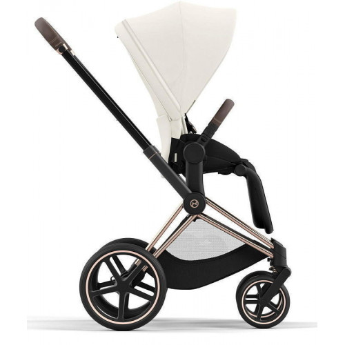 Коляска Cybex Priam IV Rosegold complete Cloud T Mirage Grey Base T 3 в 1 Off White