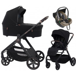 Детская коляска 3 в 1 Espiro Only 2026 и автокресло Pi Beige 510 stylish black