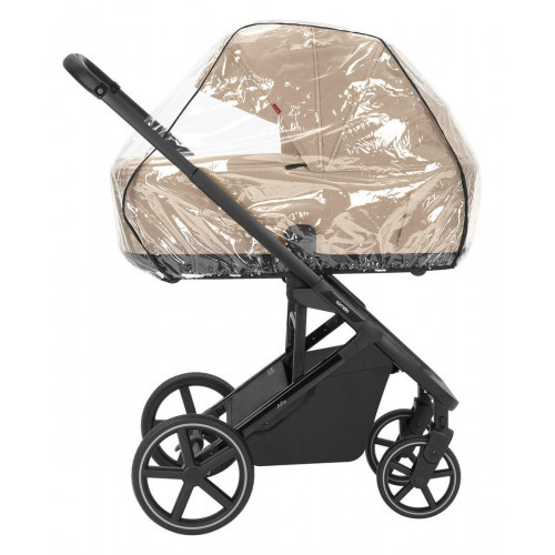 Коляска Carrello Alfa CRL-6522 2025 Ammonite AY329 Pro Absolute Black 3 в 1 Natural Beige