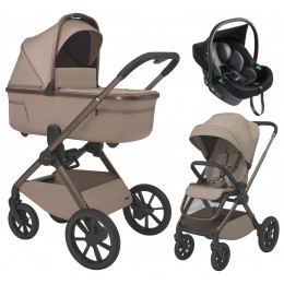 Детская коляска 3 в 1 Espiro Clodi и автокресло Pi Black 09 stylish beige