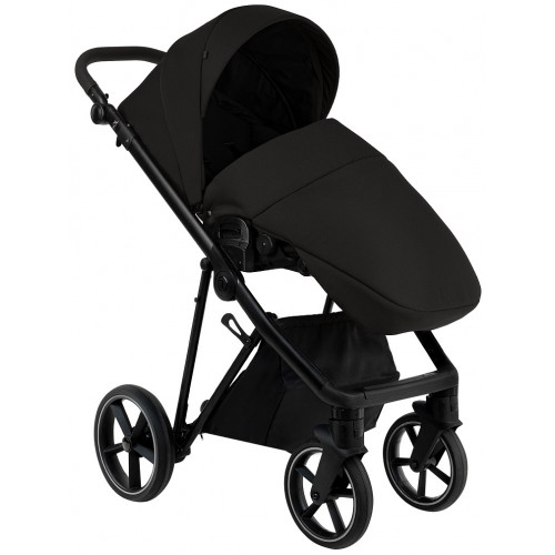 Детская коляска Roan Sol 2.0 3 в 1 с автокреслом Pituso Baesa Pro Black,Beige Canopy SLL/30/T Caviar Black/Black/руч.Black