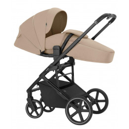 Коляска Carrello Alfa CRL-6522 2025 Cybex Aton S2 i-Size Moon Black 3 в 1 Natural Beige