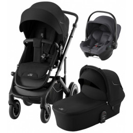 Коляска 3 в 1 Britax Roemer Smile 5Z и автокресло Baby-Safe Core Midnight Grey Space Black