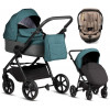 Детская коляска Tutis Leo 3 Plus 3 в 1 с автокреслом Beno Beige 1582307 Sea Blue