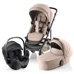 Комплект 3 в 1 Britax Roemer Smile 5Z Style и автокресло Baby-Safe Pro Classic Deep Black Teak / Deep Black